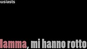 Mom They Broke My Ass! Milf Takes Cum In Mouth From Teen Orgy Group Blowjob.