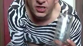 bisexual crossdresser mark wright asks for man to piss in his mouth while mate films