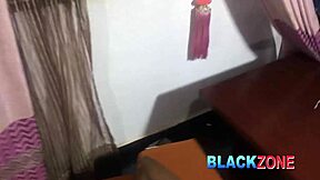 Slimprettyhot the cute ebony babe can't hold urges and FUCKS him