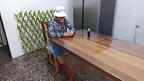 Old Man Fucking Young 18+ Student in Miniskirt Roleplay