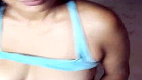 Karely shows off her green thong.