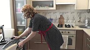 sexy blonde mature milf contrasts with young lover in virtual sex. she helps with handjob fingering hairy pussy close up cumshot without hands on webcam in stockings fetish