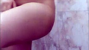 Chubby Indian Girl Fingers Herself in Bathroom