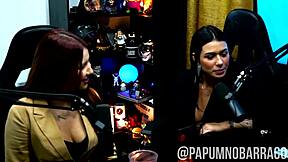 Hey, the podcast got wild with Brazilian ebony girls kissing and enjoying outdoor public fun!