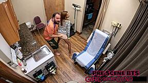 Backstage Covid Checkup With Petite Ditria Rose Spreading