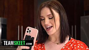 freeuse that stepsister right in front of the new girlfriend with lucky stud joining the fun - teamskeet classics