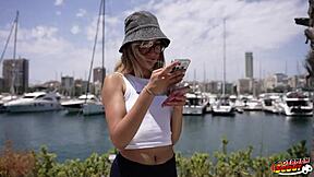 German scout picks up slim teen Megan Love for casting fuck with squirting orgasm 🔥💦