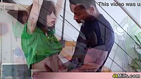 The Hypno Trick Works On The Pizza Delivery Chick So Its Time To Fill That White Pussy