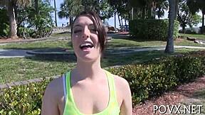 Lovely Nikki Lavay, uh, sucks cock in hardcore pov fucking with her small tits slut vibe until cum... yeah!