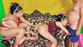 desi babe with nice tits joins ffm threesome fun - uttaran20 part 1 😏🍆