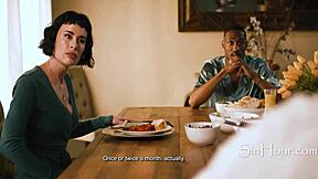 boss convinced petite wife olive glass to take huge cocks from isiah maxwell and hollywood cash for job security