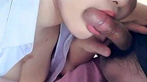 That cute 18yo Thai student in cosplay gets CREAMPIED by her teacher after class.