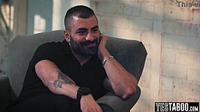 Petite criminal milf bends over for anal threesome with big dick parole officer at work. She licks hairy pussy while getting fucked doggystyle.