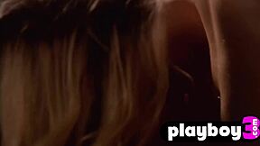 Can this amazing big boobs blonde resist the teasing kisses from her perverted lesbian friend?