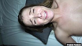 Her soul left her body in intense college encounter with bent over doggystyle and rough pov fucking