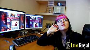 Why does this crazy teen ginger Roze squirt so much while fingering and getting her ass fucked hard?