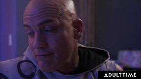 Adult time - innocent teen 18+ Coco Lovelock takes off chastity belt for first time fuck with stepdaddy. Why not ride his cock rough in doggystyle after pussy licking and spanking?