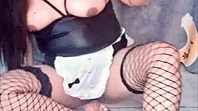 Conejita Playboy Sexy Enjoys Thick Dildo Ride