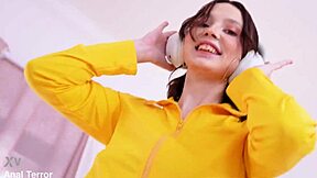 Akina Asmus tries first time anal with huge cock in teen fantasy