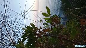 Big ass pawg takes monster BBC fuck in public by the sea!