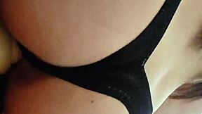 Latina teen masturbates with big dildo during quarantine in homemade hardcore session. She fucks her pussy solo with toys.