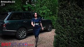 british nurse in uniform gives oily handjob to patient in hospital