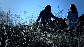 Enchanted by lesbians Scarlet Red and Blake Eden's passion!