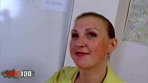 oh gosh, sizzling office romp with busty blonde eva and terry kemaco, it's so intense