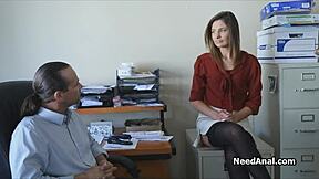 Teen Secretary in Reality Gets Ass Fucked Hard by Horny Boss with Blowjob