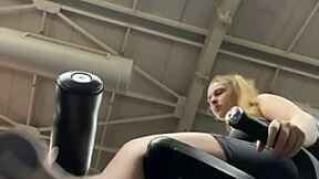 Intense Feelings During Public Workout Masturbation with Chubby Teen's Big Natural Tits and Wet Pussy Leading to Outdoor Orgasm