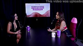 Belinha Baracho shares her favorite scene getting fucked on the doghouse with dp anal in sheer red lingerie