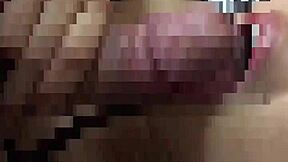 subtle hints of bound asian wife in homemade japanese bondage with young amateur giving oral service to stranger