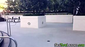 Pov petite lesbians licking and fingering wet pussies in bikini reality 😏