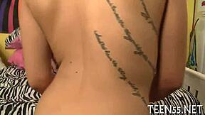 Barely Legal Teen Couple Enjoys Rough Hardcore Fucking With Petite Small Tits Babe Sucking Cock