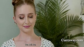 Step mom measures teen leading to lesbian licking scissoring rimjob orgasm with Laney Grey Pristine Edge