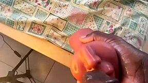 damn, i deepthroated that sextoy after work and came super fast with huge load