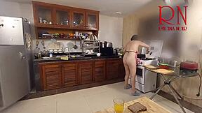 Morning chaos in kitchen comedy NSFW story 284