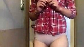 Sexy petite 18+ milf teasing with panties and plump ass 😘