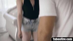 Hey, stepsister hooks up with her jailbird stepbro for some wild sex.