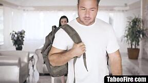 Hey, stepsister hooks up with her jailbird stepbro for some wild sex.