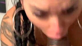 Homemade amateur brunette egyptian milf deepthroats jason luv's monster cock. She gets tight pussy licked and fucked hard in interracial pov.