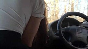stepbrother fucks stepsister in car during outdoor field taboo roleplay