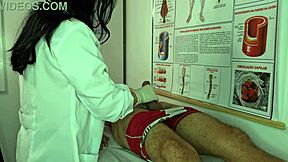 Enfermeira Gets Excited by Patient's Big Cock Erection in Hospital with Rough Pussy Fucking and Sloppy Blowjob