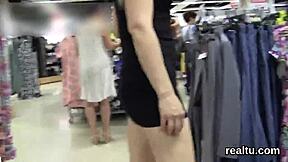 Czech Teen Tempted in Mall Strips Blows and Rides Cock in Pov