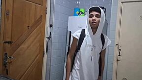 Hey, I caught my skinny tall stepsister in the room after college and the naughty cougar let me do interracial fetish stuff