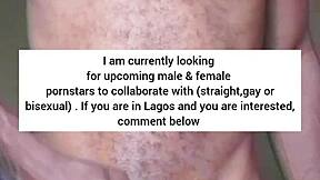 Lonely African Man Dances Naked Then Touches Cock and Ass