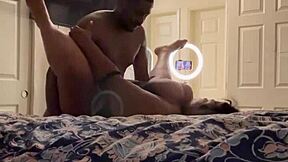 Breeding session with pregnant girlfriend from another angle.