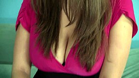 cute teen with big natural breasts and shaved pussy