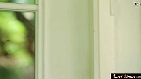 Cute taboo teen 18+ fucked outdoors until cumshot