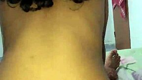 Whoa, this petite brunette with pierced nipples flashes her big ass in fishnets 😏